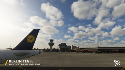 EDDT Berlin-Tegel Airport - Microsoft Flight Simulator screenshot