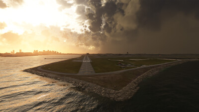 KBOS Boston Logan International Airport - Microsoft Flight Simulator screenshot